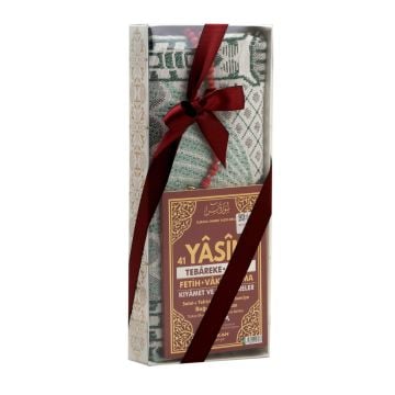 Hediyelik Yasin Seccade Tesbih Seti Bordo