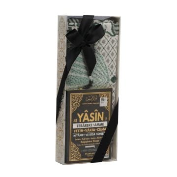 Hediyelik Yasin Seccade Tesbih Seti Siyah