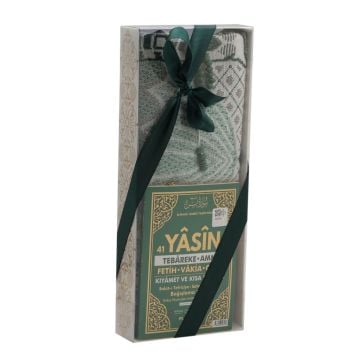 Hediyelik Yasin Seccade Tesbih Seti Yeşil