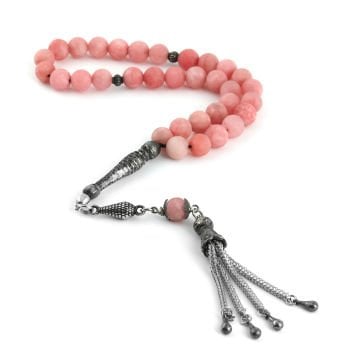 33'Lük 10 Mm Değerli Taş Tesbih (10 Adet) Pembe
