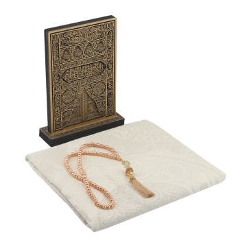 Hediyelik Seccade Tesbih Biblo Seti 18'Li