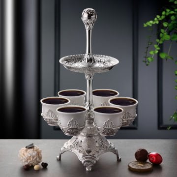 İki Katlı Tablalı Zemzem Sunum Seti