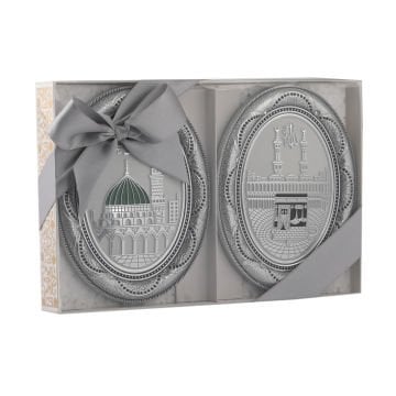 12x15 Cm Oval Pano İkili Set Gri