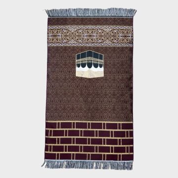 İpek Saten Kabe Model Seccade Bordo