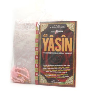 Hediyelik Seccade Yasin Tesbih Tül Kese Seti 30'Lu