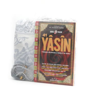 Hediyelik Seccade Yasin Tesbih Tül Kese Seti 30'Lu