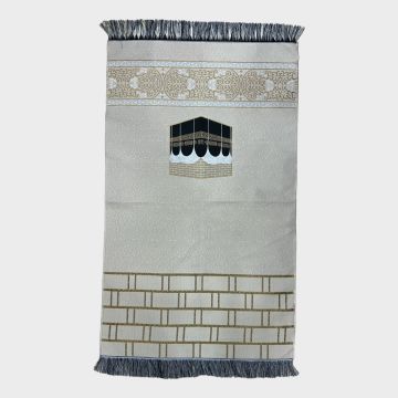 İpek Saten Kabe Model Seccade Vizon