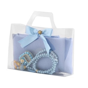 Asetat Çantalı Eşarp Zikirmatik Tesbih Seti 60'Lı