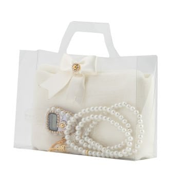 Asetat Çantalı Eşarp Zikirmatik Tesbih Seti 60'Lı