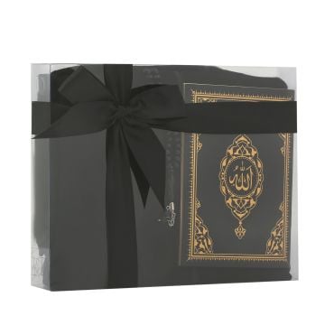 Kız Çocukları İçin Namaz Elbiseli Yasin Tesbih Seti Siyah