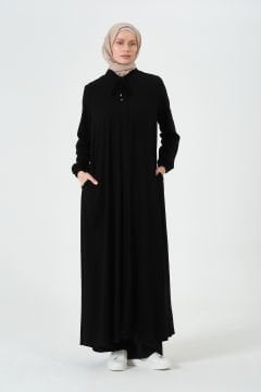 Yarım Mevlana Ferace Siyah - 50