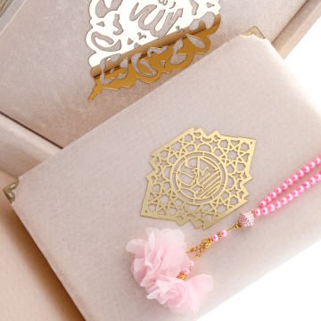 21x27 Cm Kadife Kaplı Plaket Kuran-ı Kerim Tesbih Kutusu