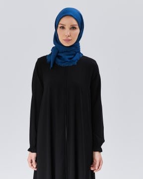 100 Cm Flamlı Düz Eşarp 10'Lu Paket Lacivert