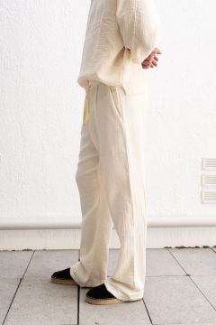 Müslin Pantolon [Bej]