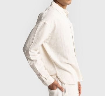 Uzun Kollu Müslin Gömlek