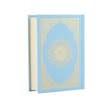 8x12 Cm Cep Boy Medine Hatlı Kuran-ı Kerim Mavi