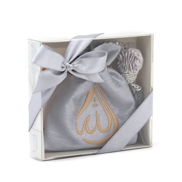 Hediyelik Nakışlı Tesbih Kesesi Ve Tesbih Seti 36'Lı