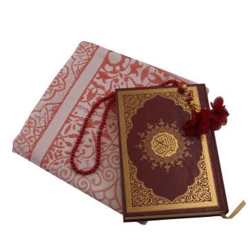 Azra Serisi Eid Mubarak Aksesuarlı Kuran-ı Kerim Seti 24'Lü