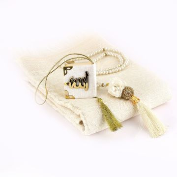 Bade Serisi Seccade Mini Kuran-ı Kerim Tesbih Seti 24'Lü