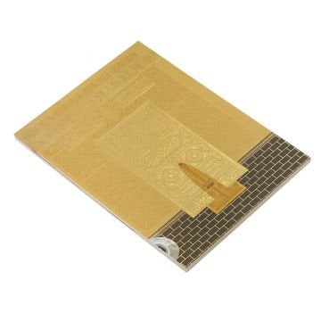 13x17 Cm 6 Farklı Renk Seçeneği 80 Sayfa Çanta Boy Kabe Model Arapça/Türkçe Yasin Kitabı Gold