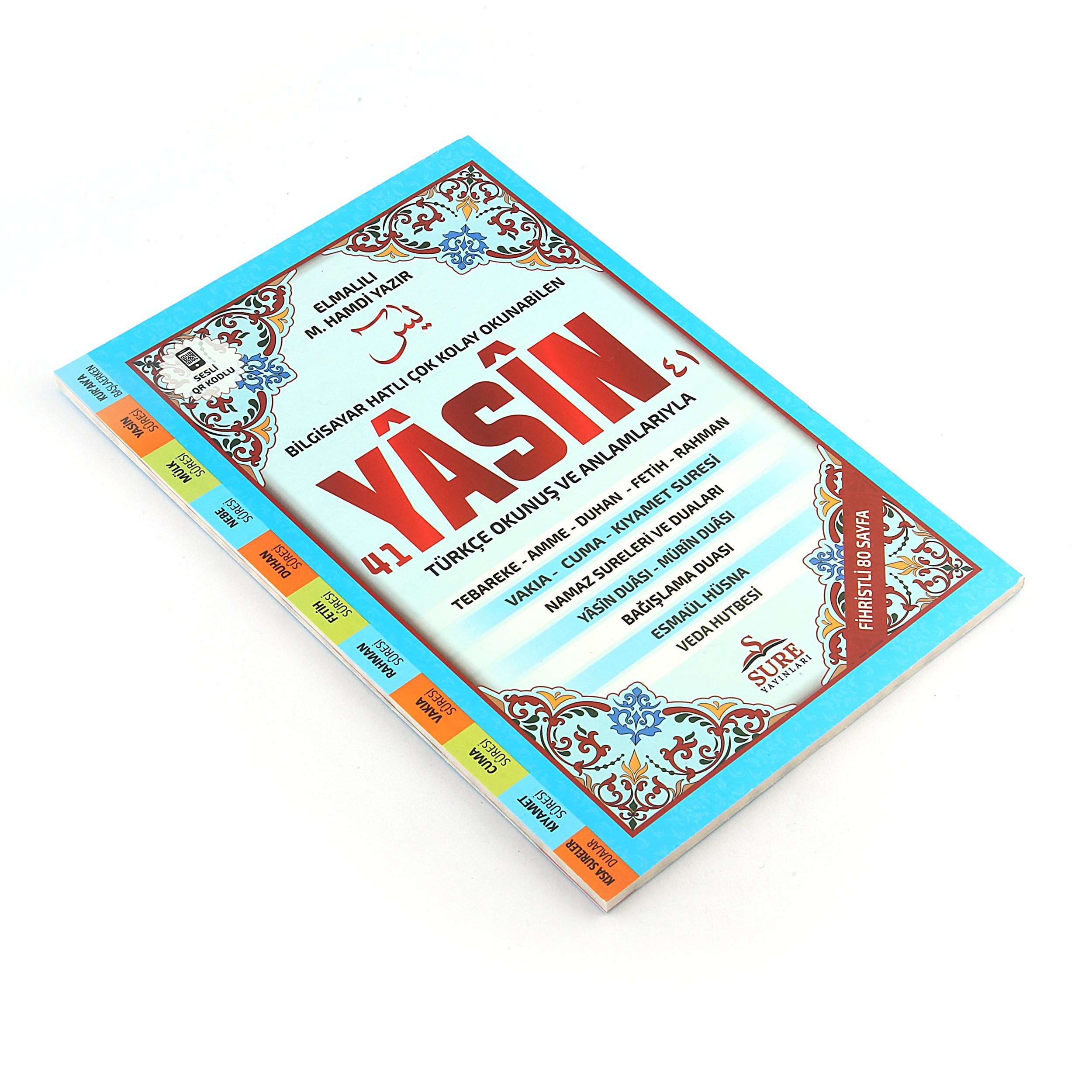 17x25 Cm 3 Farklı Renk Seçeneği 80 Sayfa Dergi Boy Türkçe/Arapça Yasin Kitabı