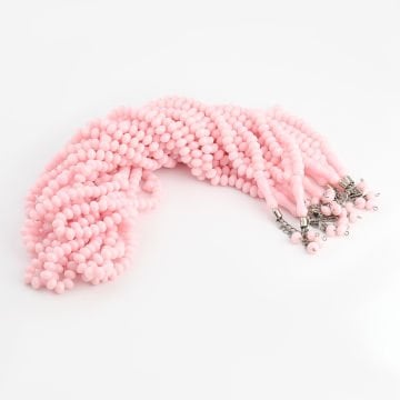 99'Luk 8 Mm Zümrüt Tesbih (10 Adet) Pembe