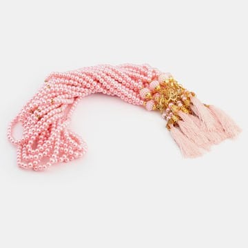99'Luk 6 Mm Vavlı İnci Tesbih (10 Adet) Pembe