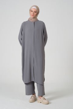 Aerobin Düz İkili Takım Gri - 6