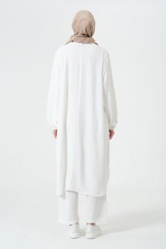 Aerobin Düz İkili Takım Beyaz - 5