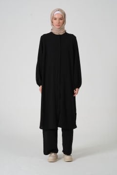 Aerobin Düz İkili Takım Siyah - 6