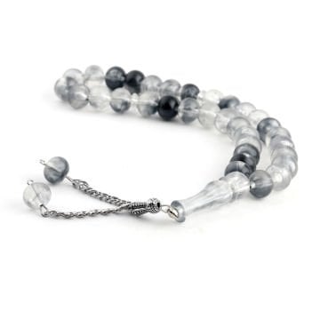 33'lük 14 Mm Mono Tesbih (10 Adet) Gri