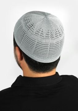 Jelatinli Namaz Takkesi 12'Li Gri