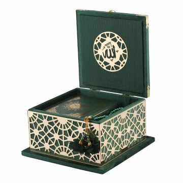19x19 Cm Şehzade Serisi Kuran-ı Kerim Tesbih  Kutusu