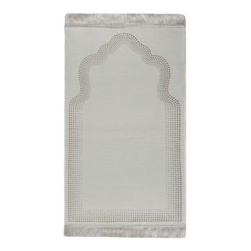 Saçaklı Şönil Çocuk Seccade Krem