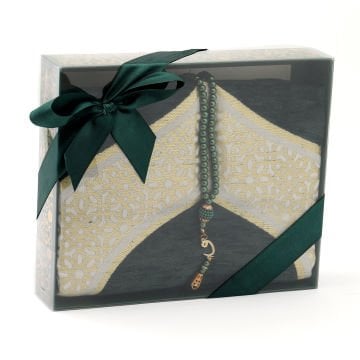 Açelya Serisi Hediyelik Seccade Tesbih Seti