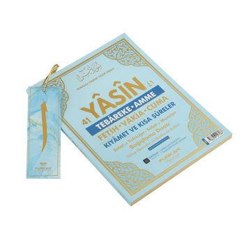 13x17 Cm 8 Farklı Renk Seçeneği 128 Sayfa Çanta Boy Renkli Arapça/Türkçe Yasin Kitabı (50 Adet)