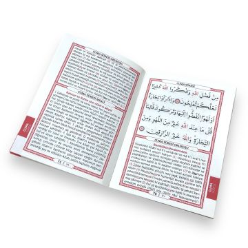 13x17 Cm 6 Farklı Renk Seçeneği 80 Sayfa Çanta Boy Kabe Model Arapça/Türkçe Yasin Kitabı (50 Adet)