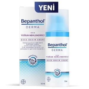 Bepanthol Derma Yoğun Nemlendirici Gece Bakım Kremi 50 ml 8699546358779