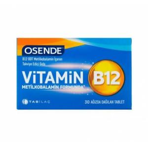 Osende Vitamin B12 30 Ağızda Dağılan Tablet 8680133000638