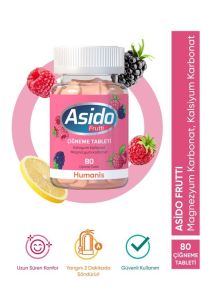 Asido Frutti Mide Asidine Karşı 80 Çiğneme Tableti 8680760150393