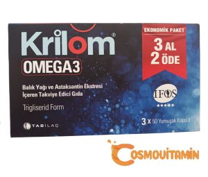 Krilom Omega-3 50 Yumuşak Kapsül - 3 Al 2 Öde 8680133002083