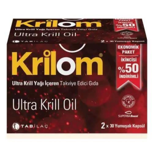 Krilom Ultra Krill Oil 30 Yumuşak Kapsül - İkincisi %50 İndirimli 8680133002434
