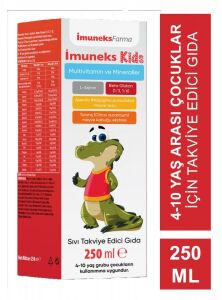 İmuneks Kids Multivitamin ve Mineraller Takviye Edici Gıda 250 ml 8680176001197