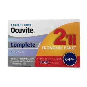 Ocuvite Complete 60 Kapsül - 2'li Fırsat Paketi (323 TL Etiketli) 8699856717648