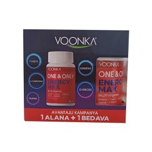 Voonka One&only Energy Max 1 Alana 1 Bedava 8683655089648