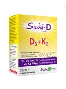 Suda D D3 + K2 Likid Vitamin 30 ml 8681571356592