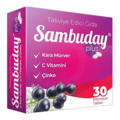 Sambuday Plus Efervesan 30 Tablet Karamürver + Çinko + Vitamin C