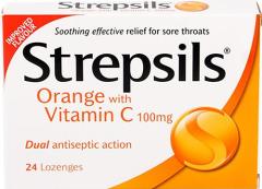 Strepsils Vitamin C Portakal Aromalı