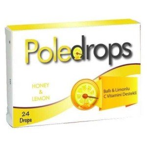 Poledrops Ballı Limonlu Pastil 24 Adet 8699956000268