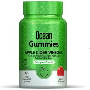 Ocean Gummies Apple Cider Vinegar 60 Çiğneme Form 8697595873700
